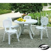 See more information about the Toscana Garden Furniture Set (Supplied with 4 White Elba Chairs)