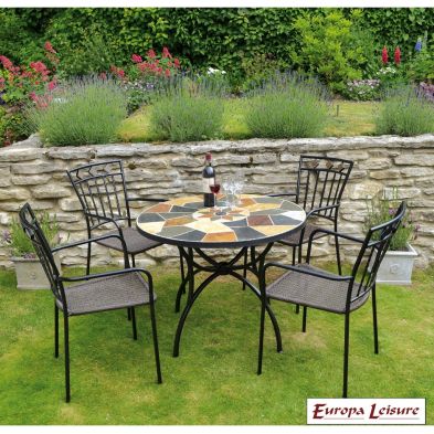 See more information about the Pomino Outdoor Garden Table Furniture Set (supplied with 4 Malaga Chairs)