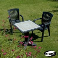 See more information about the Giove Outdoor Garden Bistro Set (supplied with 2 Anthracite Diana Chairs)