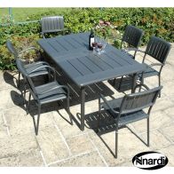 See more information about the Maestrale Outdoor Garden Furniture Set (supplied with 6 Anthracite coloured Musa Chairs)