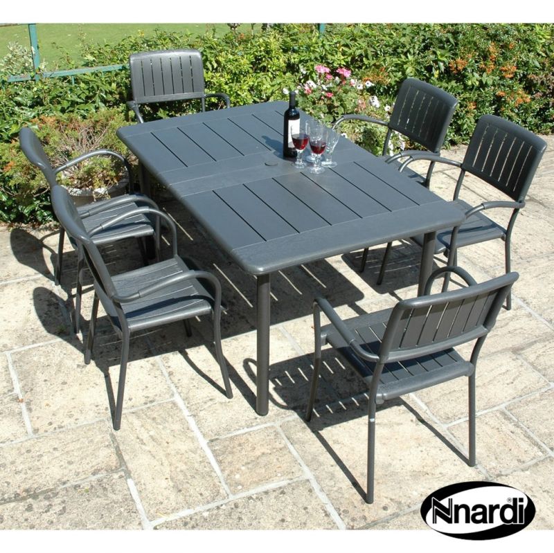 Maestrale Outdoor Garden Furniture Set (supplied with 6 Anthracite coloured Musa Chairs)