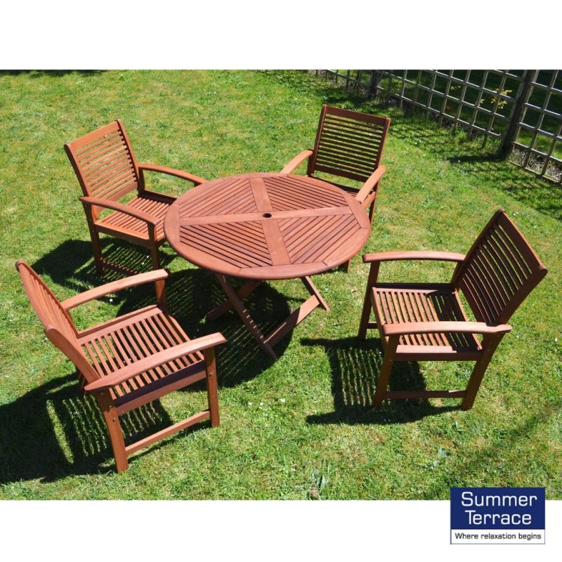 Tervola Outdoor Garden Furniture Set (Supplied with 4 Tornio Chairs)