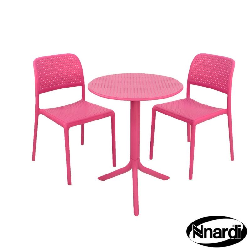 Pink Step Garden Bistro Set (supplied with 2 Pink Bistro Chairs)