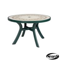 See more information about the Toscana 120 Outdoor Garden Table Green (Ravenna style top)