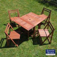 See more information about the Oslo Hideaway Hardwood Garden Furniture Set (supplied with 4 chairs)