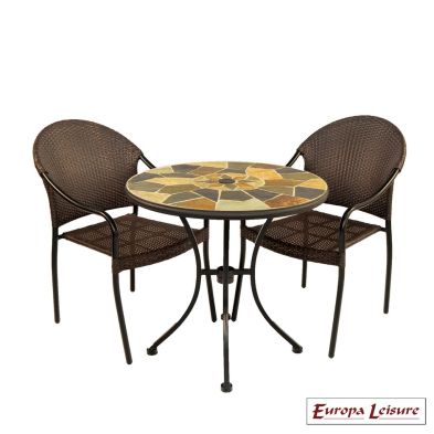 See more information about the Pompei Garden Bistro Set (supplied with 2 San Tropez Chairs)