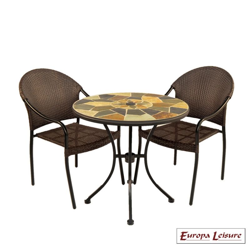 Pompei Garden Bistro Set (supplied with 2 San Tropez Chairs)