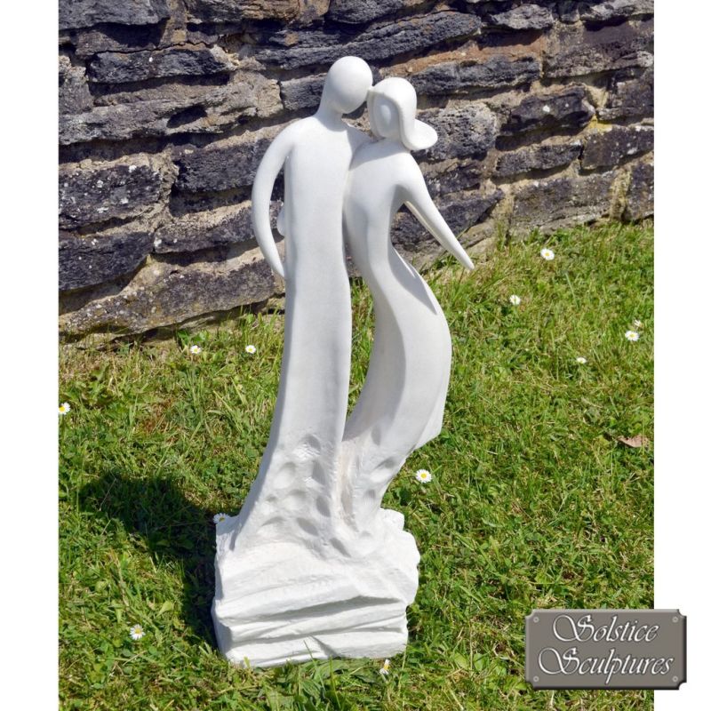 First Date Garden Ornament Statue (White)