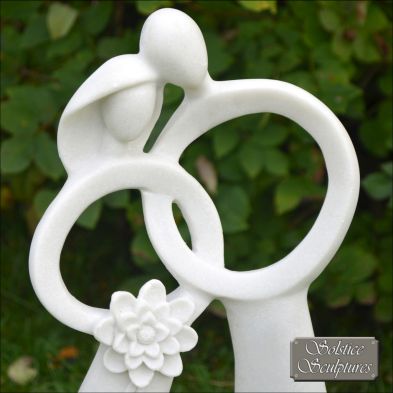 See more information about the Just Married Garden Ornament Statue white XST/431