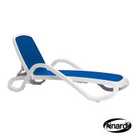 See more information about the Alfa Outdoor Garden Lounger (White-Blue)