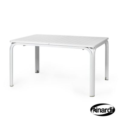 See more information about the Alloro Outdoor Garden Table 140-210cm (White)