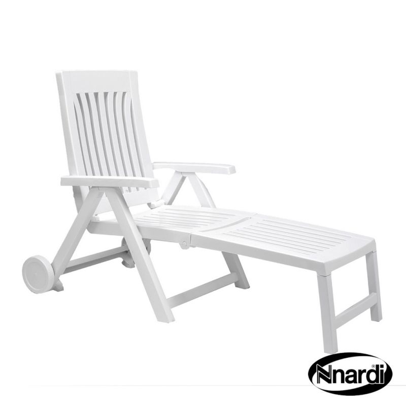 Achille Garden Lounger (White)