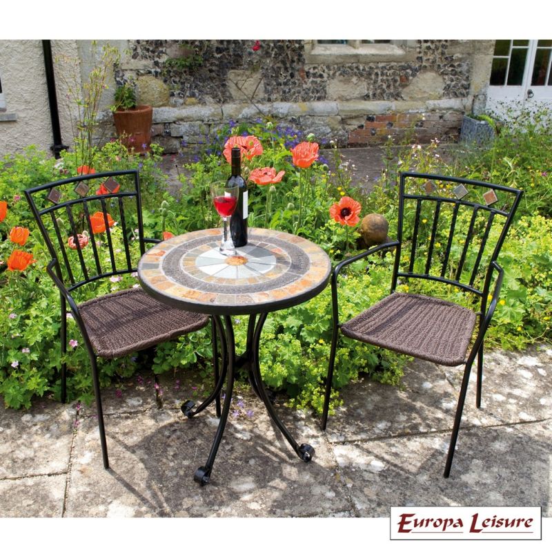 Villena Garden Bistro Set (supplied with 2 Malaga Chairs)