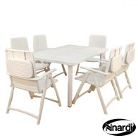 See more information about the Libeccio Garden Furniture Set (supplied with 6 White Aqua Marina Chairs)