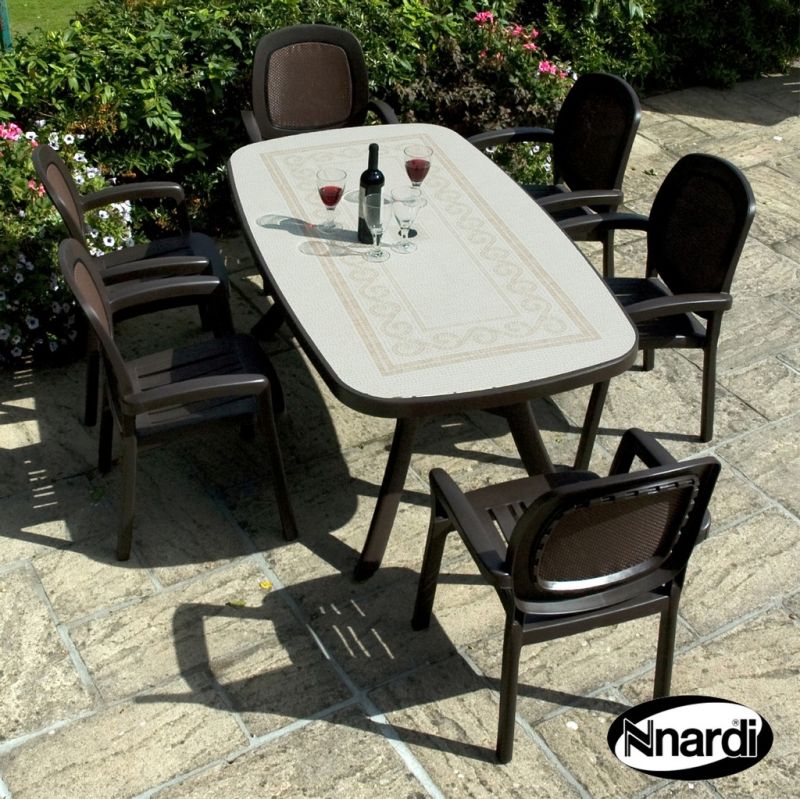 Toscana 165 Garden Furniture Set (supplied with 6 Coffee Beta Chairs)