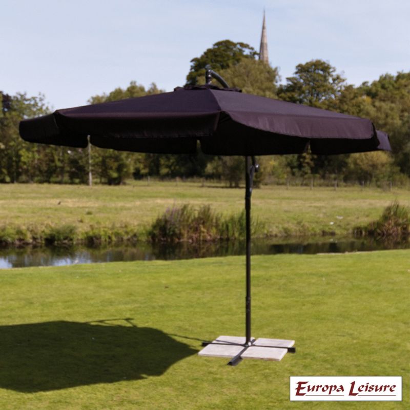 3.0M Cantilever Garden Parasol Black PB/866