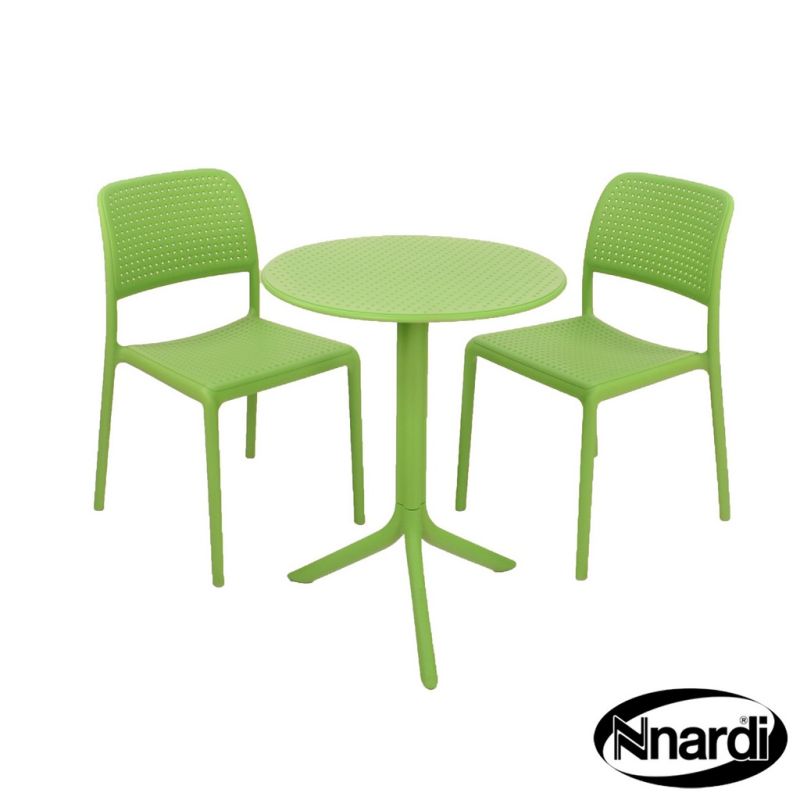 Step Garden Bistro Set (Suppluied with 2 Lime Bistro Chairs)