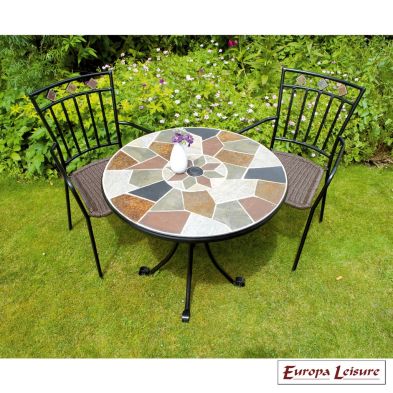 See more information about the Pompei Garden Bistro Set (supplied with 2 Malaga Chairs)