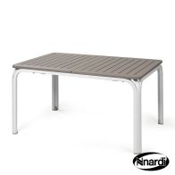 See more information about the Alloro Outdoor Garden Table 140-210cm (White-Turtle Dove colour)