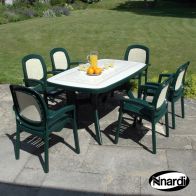 See more information about the Toscana 165 Outdoor Garden Furniture Set (Ravenna style with 6 Green Beta Chairs)