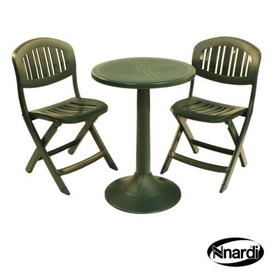 See more information about the Tucano Garden Bistro Set (Supplied with 2 Green Capri Chairs)