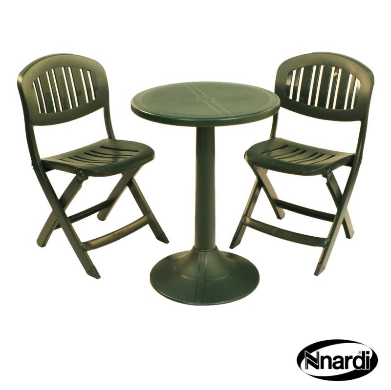 Tucano Garden Bistro Set (Supplied with 2 Green Capri Chairs)