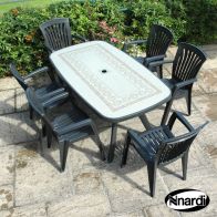 See more information about the Toscana 165 Garden Furniture Set (Ravenna style with 6 Anthracite Colour Diana Chairs)