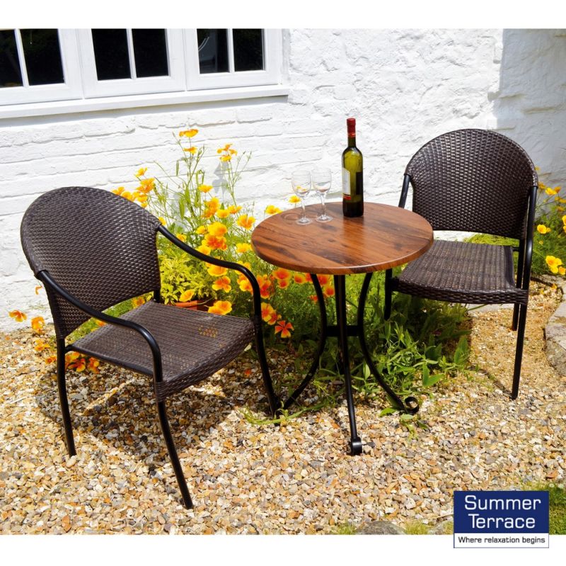 Dalarna Garden Bistro Set (supplied with 2 San Tropez Chairs)