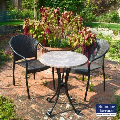 See more information about the Romano Garden Bistro Set (Supplied with 2 San Tropez Chairs)