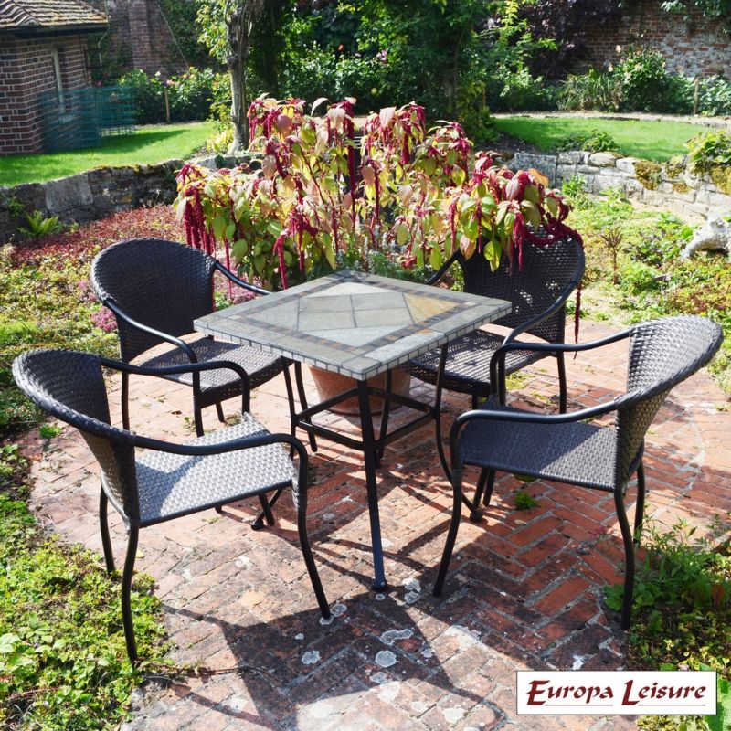 Vinaros Garden Furniture Set (Supplied with 4 San Tropez Chairs)