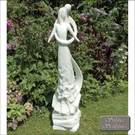 See more information about the Caring Embrace Garden Ornament Statue (white)