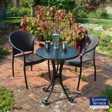 See more information about the Fleuretta Garden Bistro Set (Supplied with 2 San Tropez Chairs)