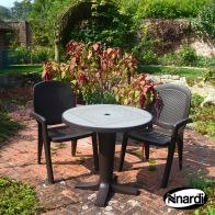 See more information about the Marte 78 Garden Furniture Set (Supplied with 2 Coffee colour Creta Wicker style Chairs)