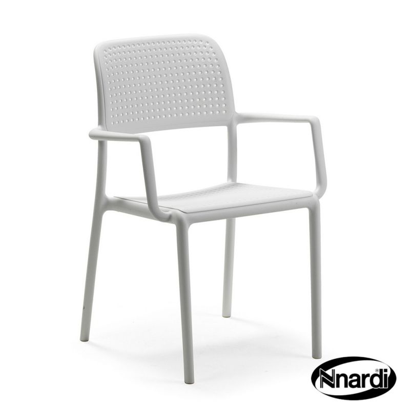 Bora Outdoor Garden Chair (White supplied as a pack of 2)