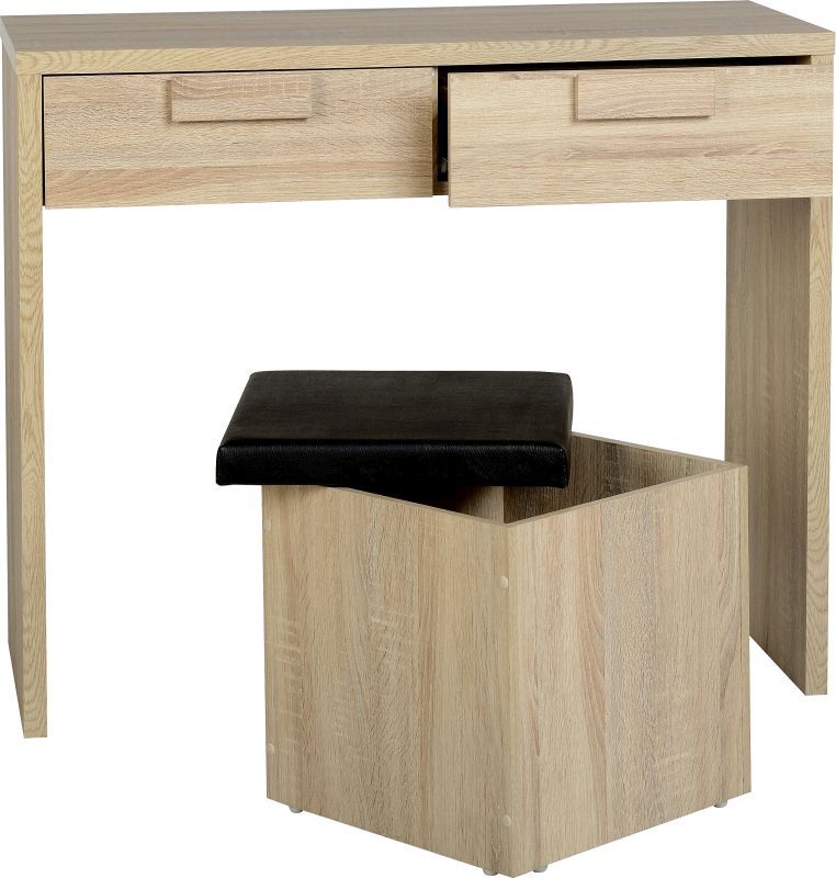 Cambourne 2 Drawer Dressing Table Set - SONAMO OAK