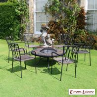 See more information about the Durango Firepit Garden Furniture Set (Coffee coloured supplied with 6 Malaga Chairs)