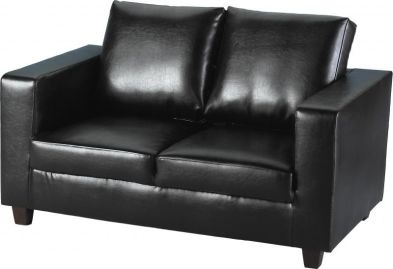 See more information about the Tempo Two Seater Sofa-in-a-Box - BLACK