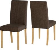 See more information about the G3 Dining Chair - DARK BROWN FABRIC