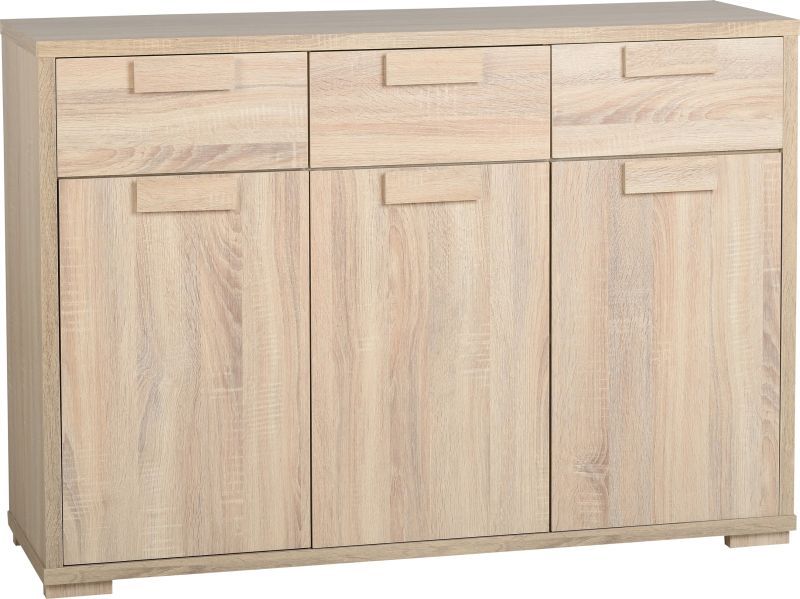 Cambourne 3 Door 3 Drawer Sideboard in Sonoma Oak Effect Veneer