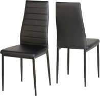 See more information about the Abbey Dining Chair in Black PU