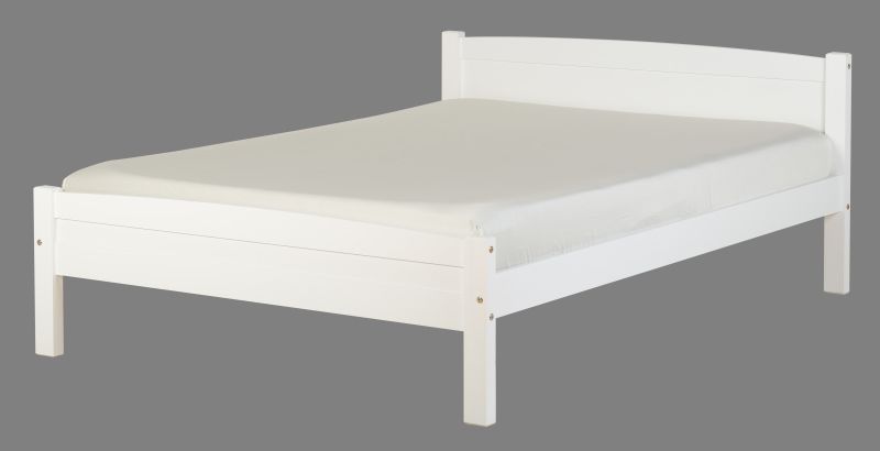 Amber Double Bed - White