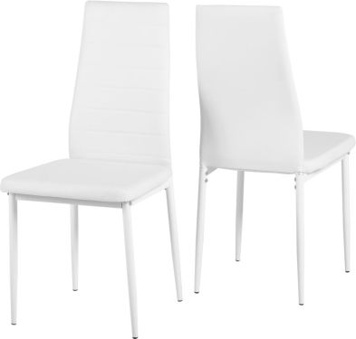 See more information about the Abbey Dining Chair in White PU