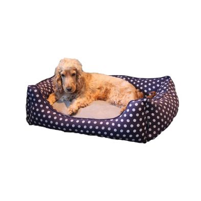 See more information about the X Large Polka Dot Dog Pet Bed (Blue)