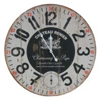 See more information about the Chateau Wooden Wall Clock 58cm Diameter