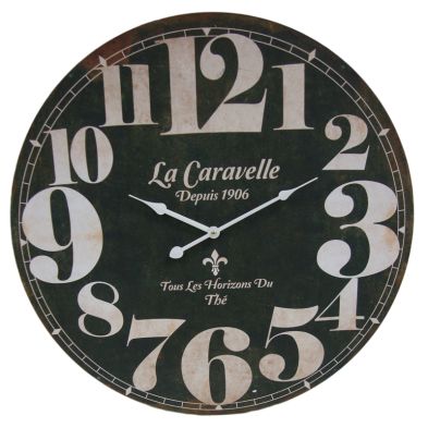 See more information about the La Caravelle Wooden Wall Clock 58cm Diameter