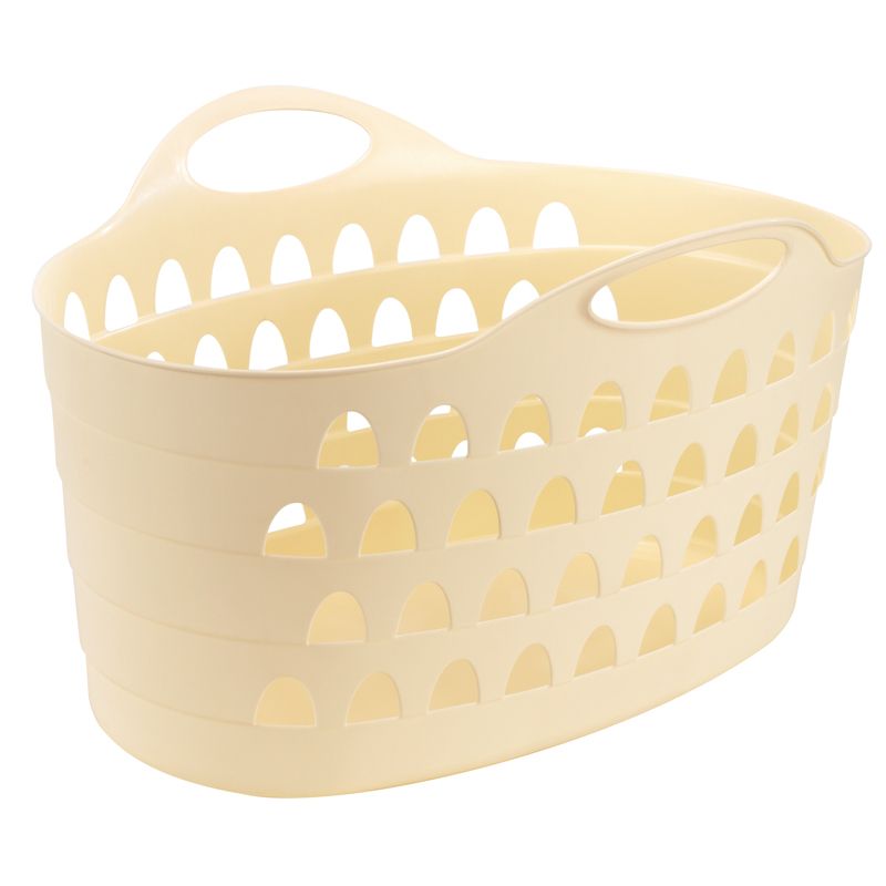 Laundry Basket Flexible 60L Cream