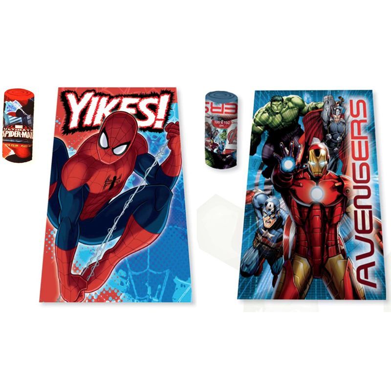 Spiderman/Avengers Fleece Blanket