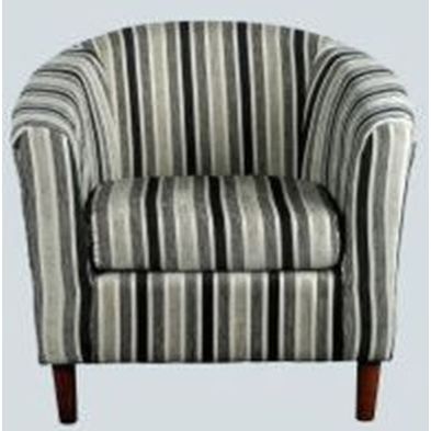 See more information about the Black Stripe Tub Chair - April