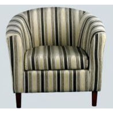 See more information about the Chocolate Stripe Tub Chair - April