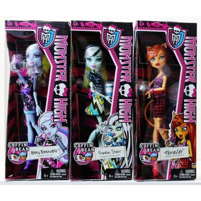 See more information about the Monster High Coffin Bean Doll - Toralei